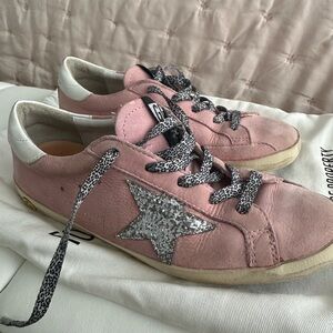 Golden Goose Pink Superstar Sneakers